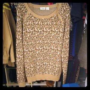Cheetah print sweater